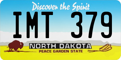 ND license plate IMT379