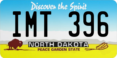 ND license plate IMT396