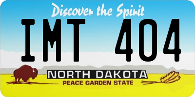 ND license plate IMT404