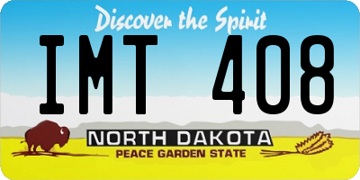 ND license plate IMT408