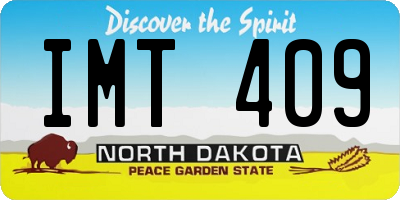 ND license plate IMT409