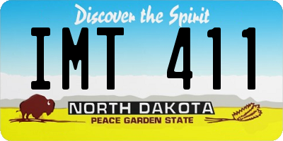 ND license plate IMT411