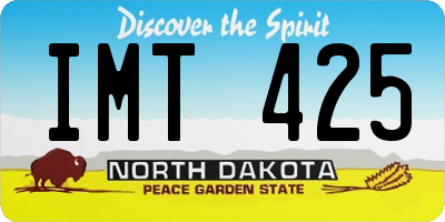 ND license plate IMT425