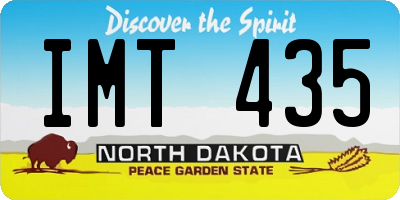 ND license plate IMT435
