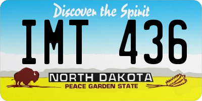 ND license plate IMT436