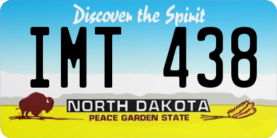 ND license plate IMT438