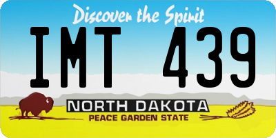 ND license plate IMT439