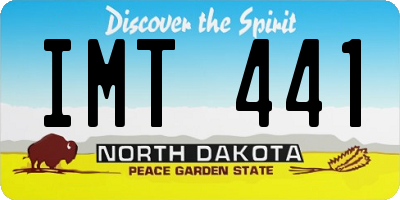 ND license plate IMT441