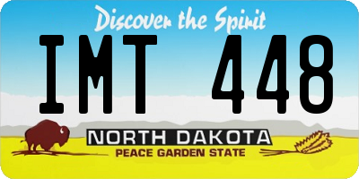 ND license plate IMT448