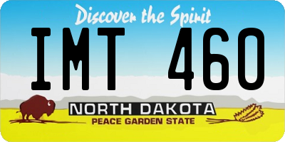 ND license plate IMT460