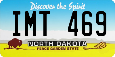 ND license plate IMT469