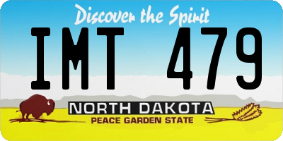 ND license plate IMT479