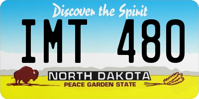 ND license plate IMT480