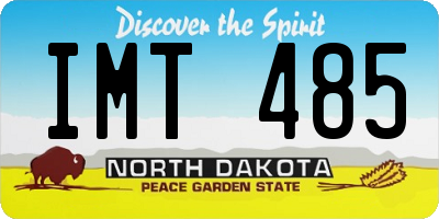 ND license plate IMT485
