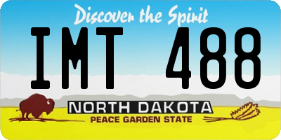 ND license plate IMT488