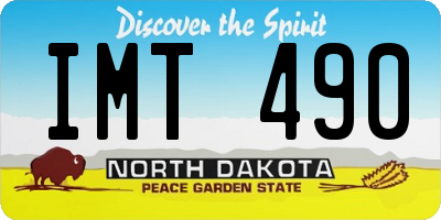 ND license plate IMT490