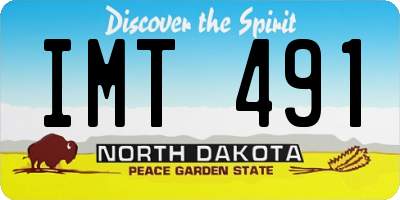 ND license plate IMT491