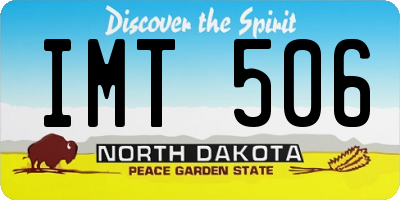 ND license plate IMT506