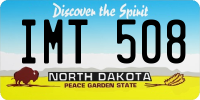 ND license plate IMT508