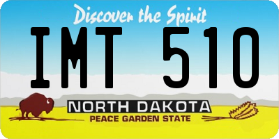 ND license plate IMT510