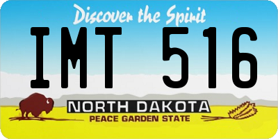 ND license plate IMT516