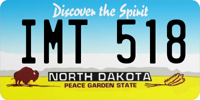 ND license plate IMT518