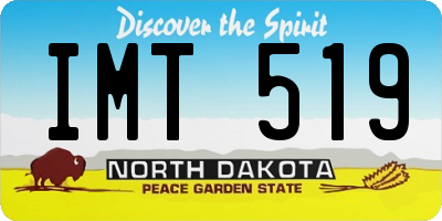 ND license plate IMT519