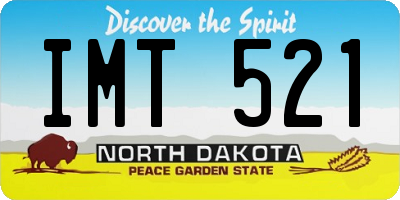 ND license plate IMT521
