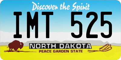 ND license plate IMT525