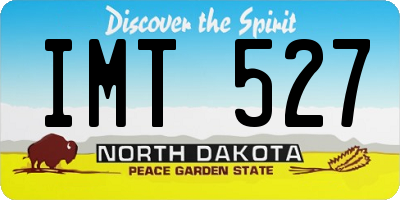 ND license plate IMT527