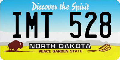 ND license plate IMT528