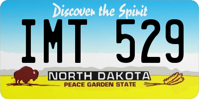 ND license plate IMT529