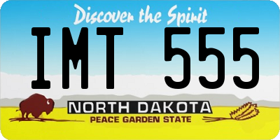 ND license plate IMT555