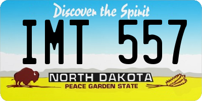 ND license plate IMT557
