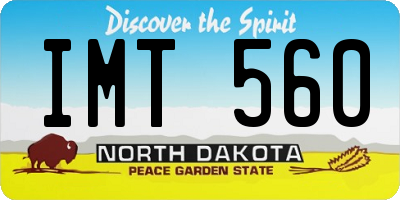 ND license plate IMT560