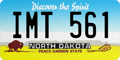 ND license plate IMT561