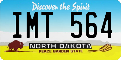 ND license plate IMT564
