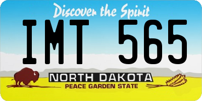 ND license plate IMT565