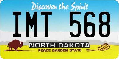 ND license plate IMT568