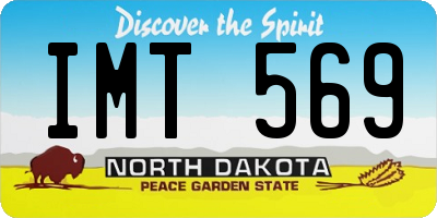 ND license plate IMT569