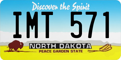ND license plate IMT571