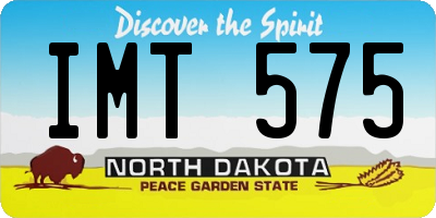 ND license plate IMT575