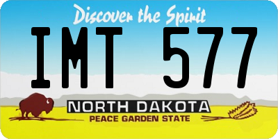 ND license plate IMT577