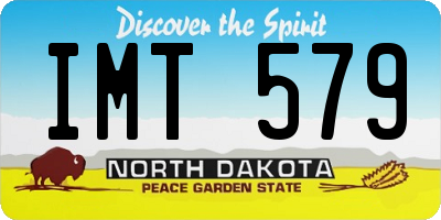 ND license plate IMT579