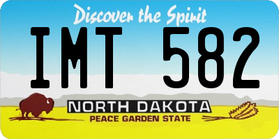 ND license plate IMT582