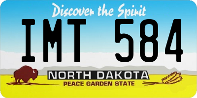 ND license plate IMT584