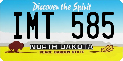ND license plate IMT585