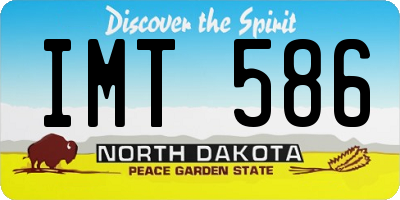 ND license plate IMT586