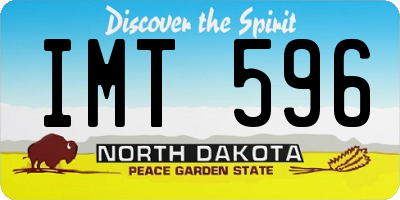 ND license plate IMT596