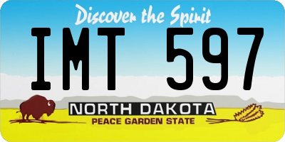 ND license plate IMT597
